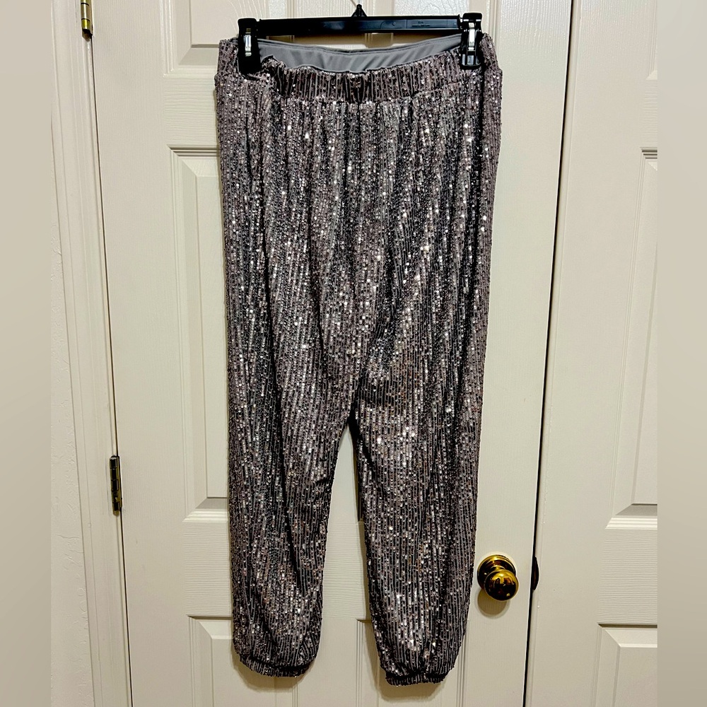 NEW Vince Camino Granite Sequin Pants